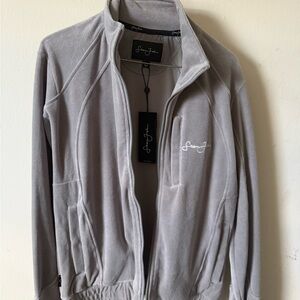 Sean John Silver Velour Jacket